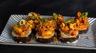 Chicken Katsu Volcano Rolls