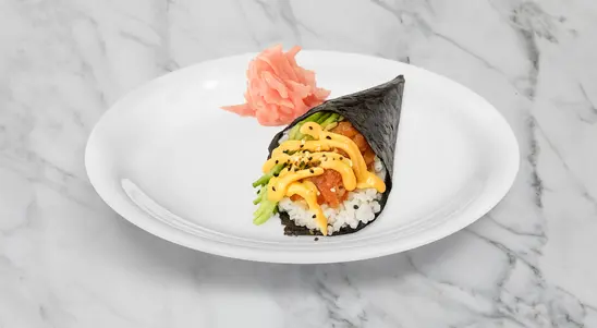 Soft-Shell Crab Cucumber Temaki