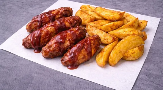 4 BBQ Wings & Wedges - Chicken Delivery in Tolworth KT5