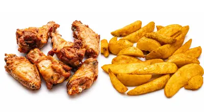 4 BBQ Wings & Wedges