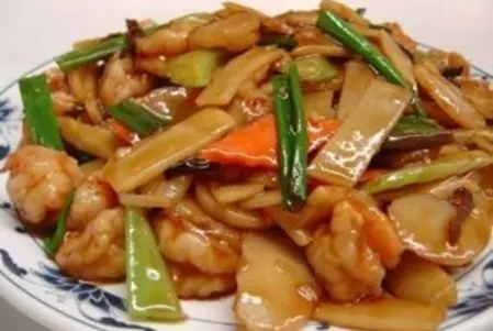 Bamboo Shoots & Water Chestnuts Stir Fried - Chinese Food Collection in Risley Close SM4