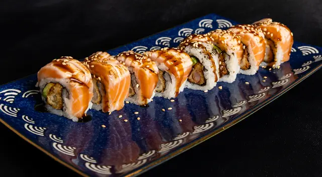 Salmon Dragon Rolls