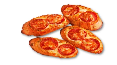 Garlic Bread with Cheese and Pepperoni