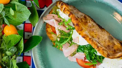 Mortadela & Mozzarella Focaccia
