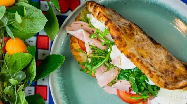 Mortadela & Mozzarella Focaccia