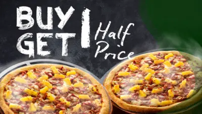 Buy 1 Get 1 Half Price