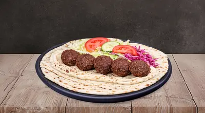 Falafel & Hummus Kebab In Wrap