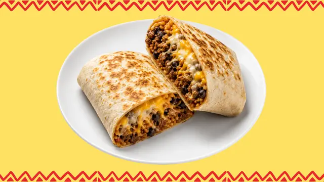 Beef Burrito with Cheese  (original style, toasted)