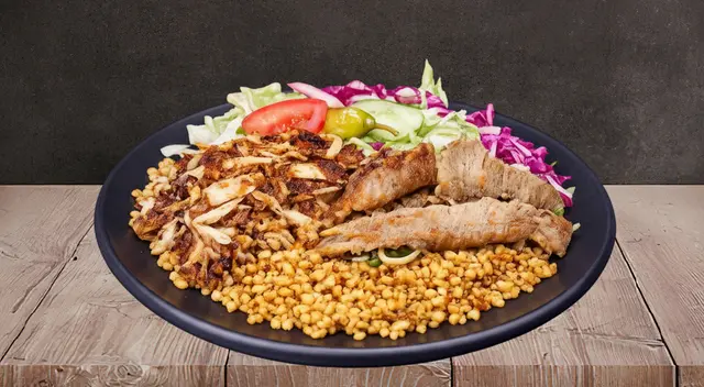 Mixed Doner On Bulgur Rice