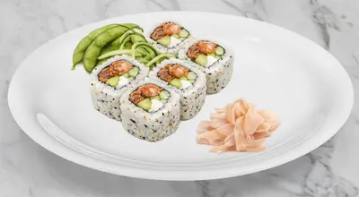 Vegetable Tempura & Kanpyo Uramaki (8pcs)