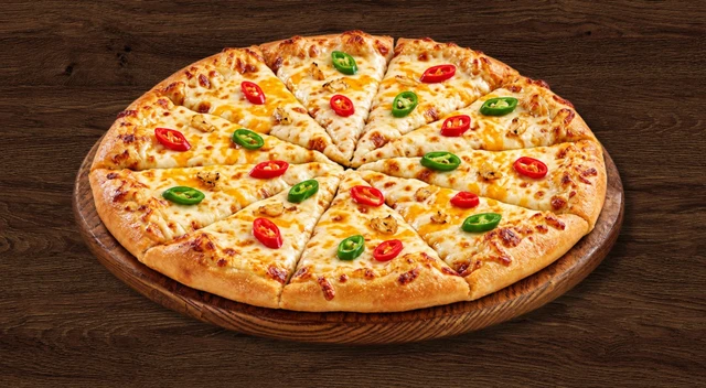 Garlic Bread with Cheese & Fresh Chillies
