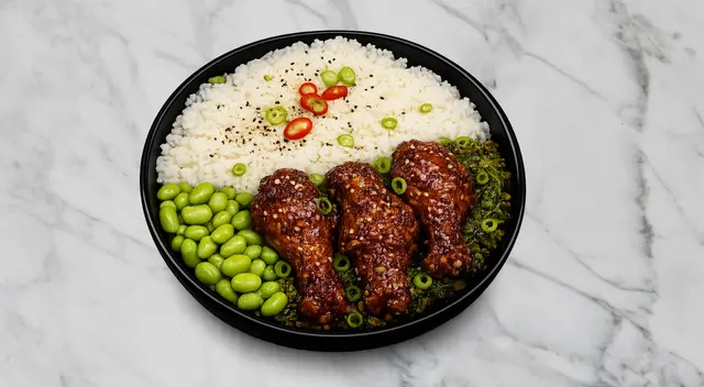 Korean Chicken Wings Donburi