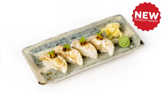 TORCHED SEABASS NIGIRI - Sushi Box Delivery in Raynes Park SW20