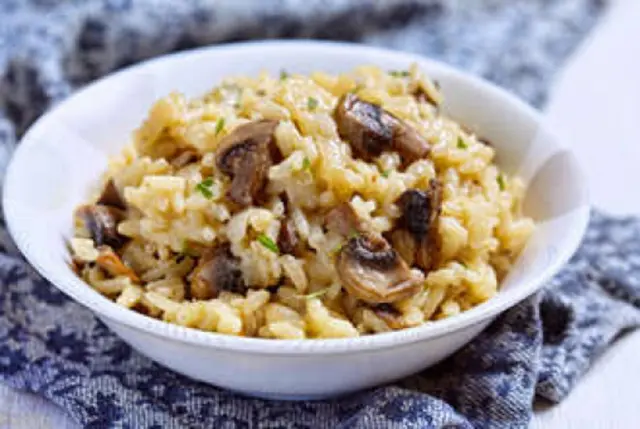Pilau Rice with Mushrooms