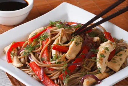 Chicken Yakisoba - Gyoza Delivery in Seven Sisters N15