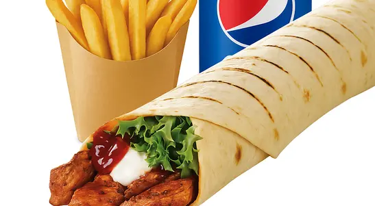 Tandoori Chicken Tikka Wrap Meal