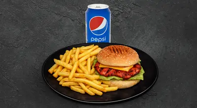 #17 - Naga Chicken Burger Meal
