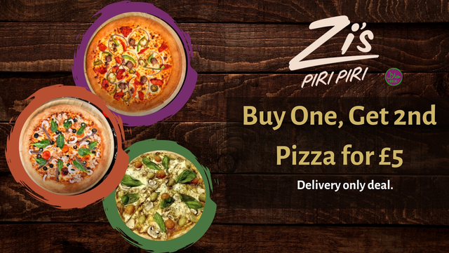 Buy One Get 2nd Pizza for £5