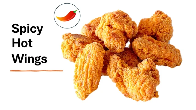 8 Spicy Hot Wings
