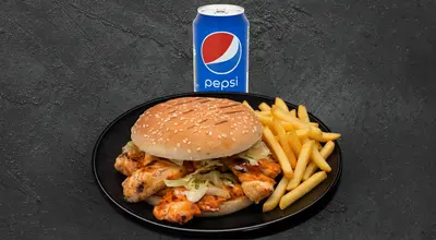 Chicken Steak Burger & Wings Meal