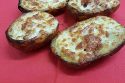 Potato Skins with Cheese & Bacon