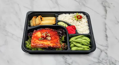 Steak Salmon Teriyaki Bento Box