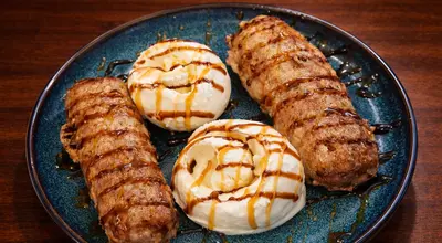 Fried Snickers with Ice Cream