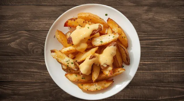 Potato Wedges with Cheese