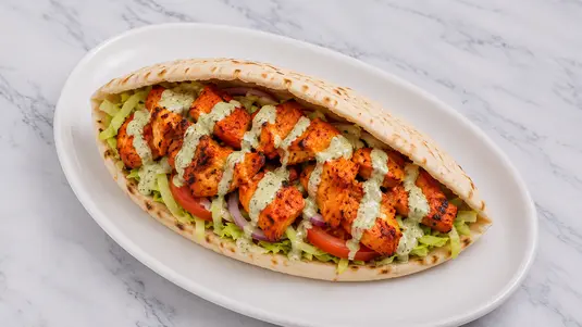 Chicken Tikka Kebab In Pitta