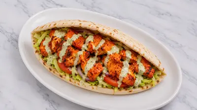 Chicken Tikka Kebab In Pitta