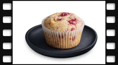 Raspberry & White Chocolate Muffin
