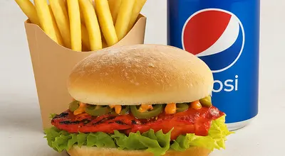 Peri Chicken Burger Meal - Collection