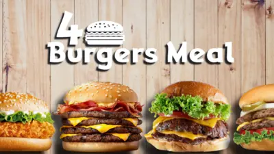 4 Burgers Meal