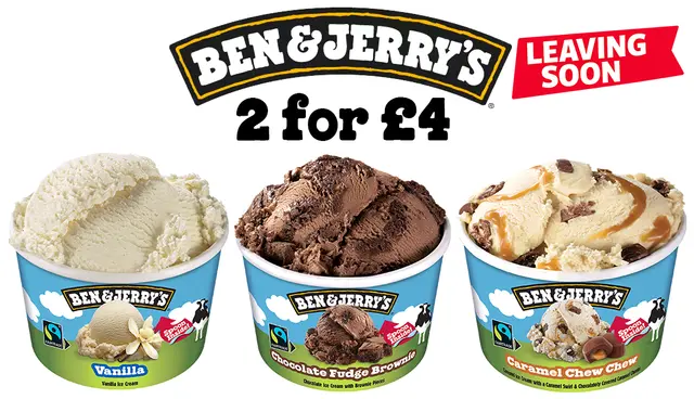 Two for £4 Ben & Jerry's
