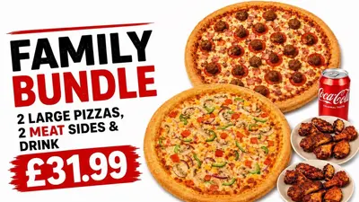 Family Bundle with Meat Sides & Drink