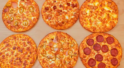 6 Large Pizzas
