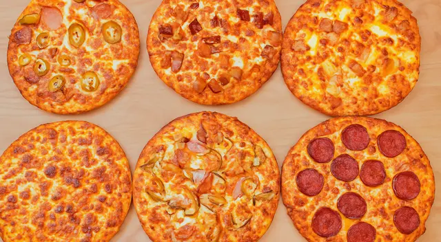 6 Large Pizzas