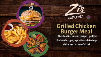 Grilled Chicken Burger Meal