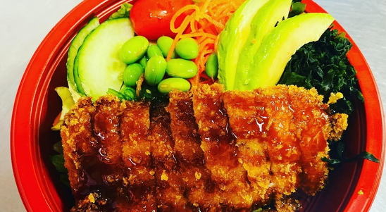 Chicken Katsu Salad - Gyoza Delivery in Alexandra Park N22