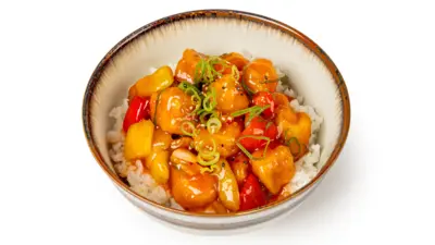 SWEET CHILLI CHICKEN WITH RICE