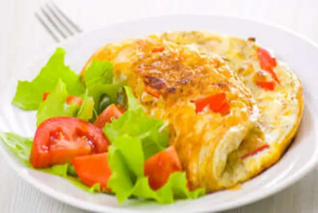 Chicken Omelette & Chips