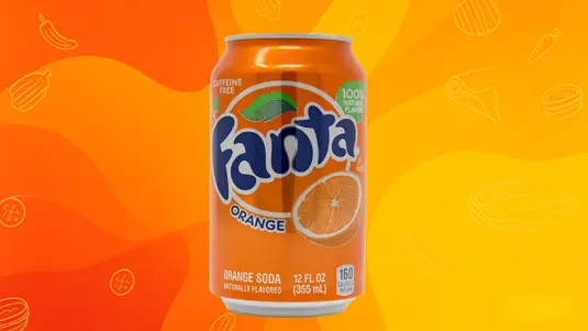 Orange Fanta Can