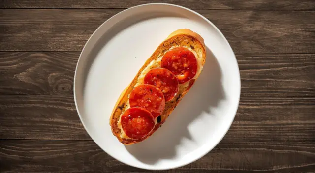 Garlic Bread with Pepperoni