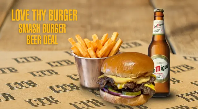 LTB Smash Burger Beer Deal