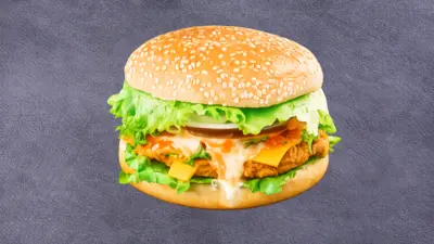 Hot Buffalo Chicken Breast Burger