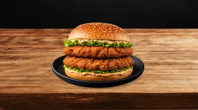 Double Crispy Chicken Burger