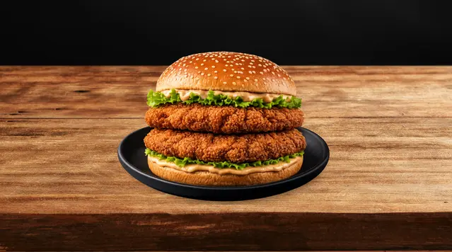 Double Crispy Chicken Burger