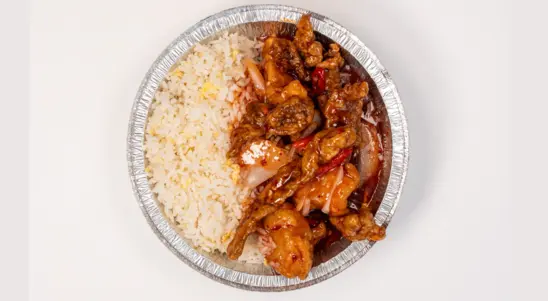 Crispy Chilli Chicken & Beef with Egg Fried Rice - Chinese Delivery in East Hendred OX12