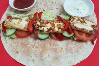Halloumi wrap