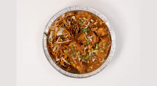 Peanut Satay Chicken with Plain Chow Mein - Noodles Collection in Didcot OX11